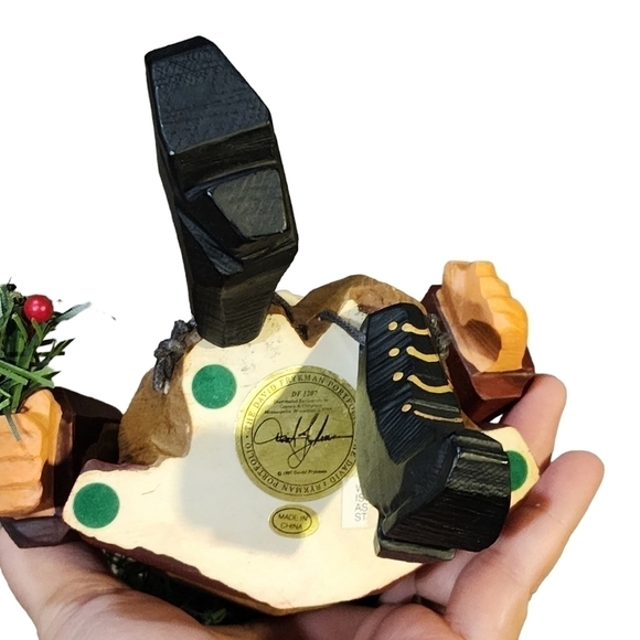 Vtg 1997 David Frykman Santa Shelf mantle table sitter DF 1207 - Picture 9 of 11